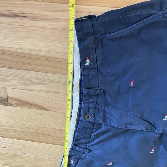 VTG Polo Ralph Lauren Embroidered Chino Shorts sz 36 Nautical Preppy Ivy League - Picture 7 of 9